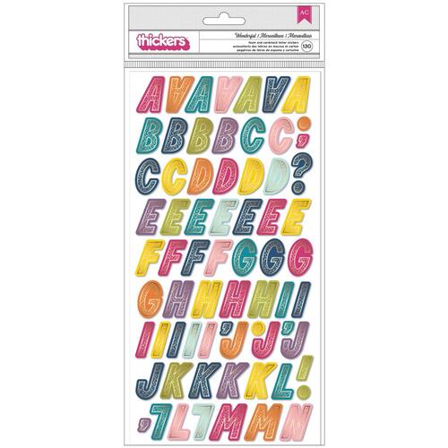 Paige Evans Wonders Wonderful Alphabet Thickers Stickers