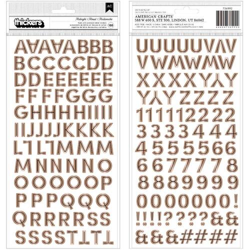 Pebbles Spoooky Alpha Foam & Cardstock Thickers Stickers
