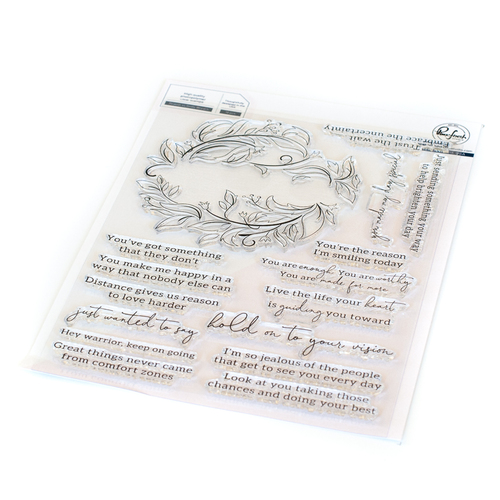 PinkFresh Studio Reason to Smile Wreath Stamp Set