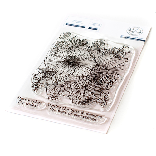 PinkFresh Studio Best of Everything Floral Stamp Set