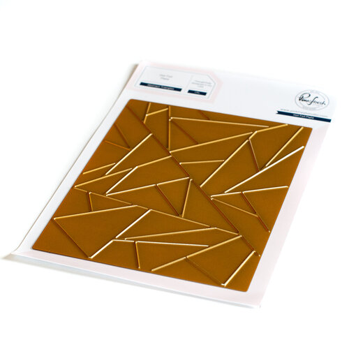 PinkFresh Studio Abstract Triangles Hot Foil Plate
