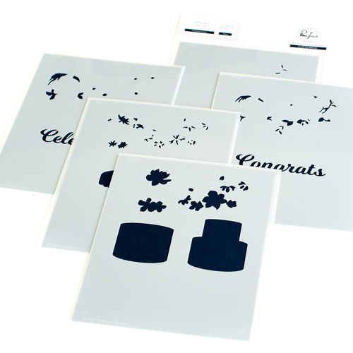 PinkFresh Studio Celebrate in Style Layering Stencil