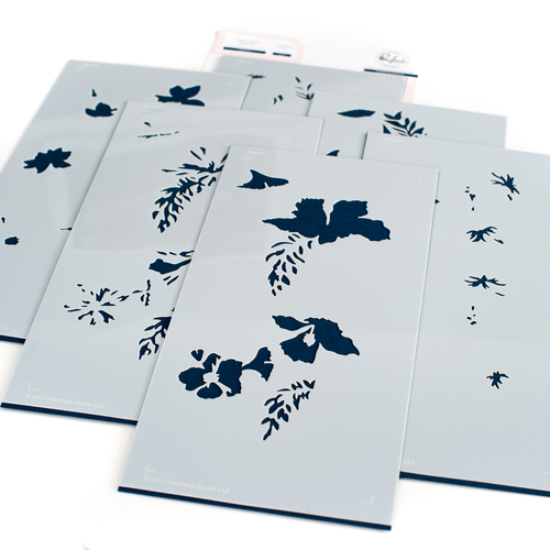 PinkFresh Studio Hibiscus Layering Stencil