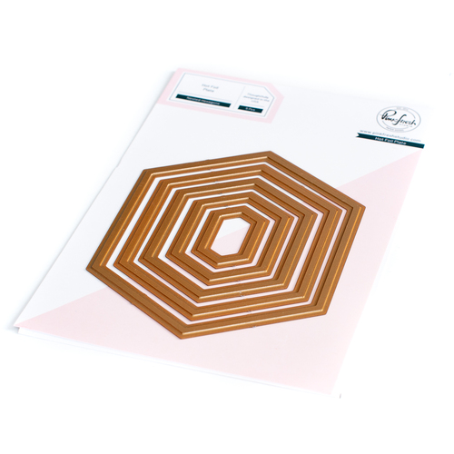 PinkFresh Studio Nested Hexagons Hot Foil Plate