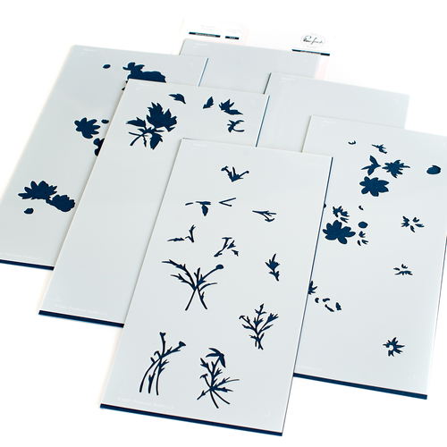 PinkFresh Studio Whimsical Blooms Stencil