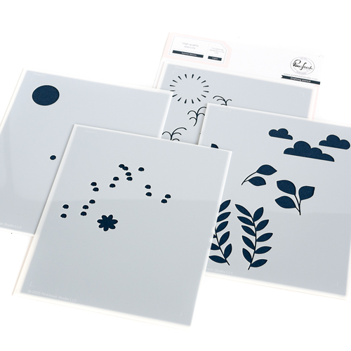PinkFresh Studio Summer Blooms Stencil