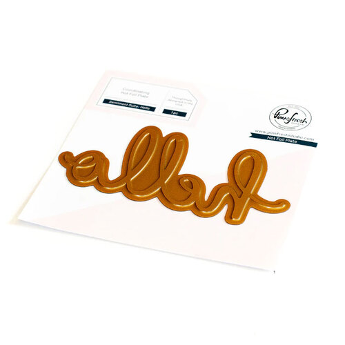 PinkFresh Studio Sentiment Suite - Hello Hot Foil Plate