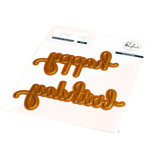 PinkFresh Studio Sentiment Suite : Happy Birthday Hot Foil Plate