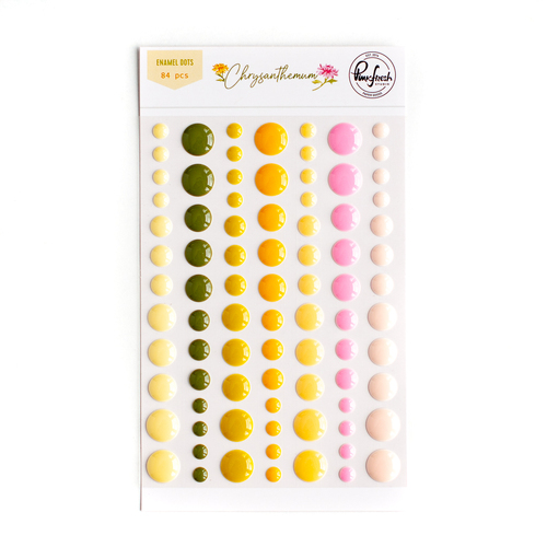 PinkFresh Studio Chrysanthemum Enamel Dots