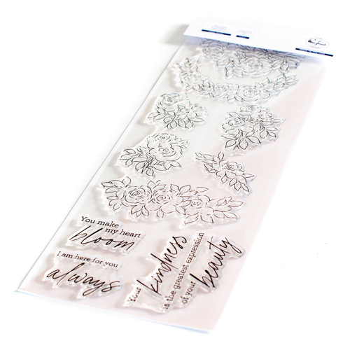 PinkFresh Studio Indigo Roses Stamp