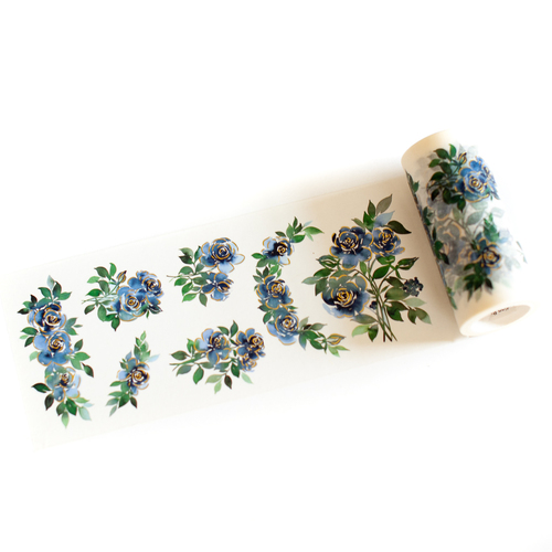 PinkFresh Studio Indigo Roses Washi Tape