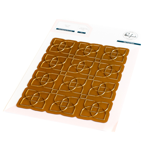 PinkFresh Studio Overlapping Geo Leaf Hot Foil Plate
