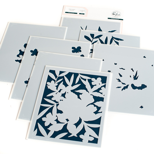 PinkFresh Studio Blooming Peony Stencil