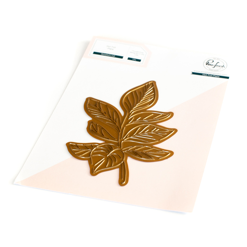 PinkFresh Studio Detailed Leaf Hot Foil Plate