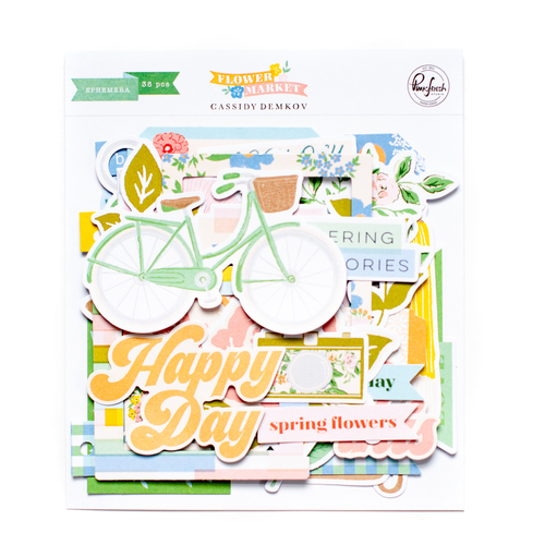 PinkFresh Studio Flower Market Ephemera Pack