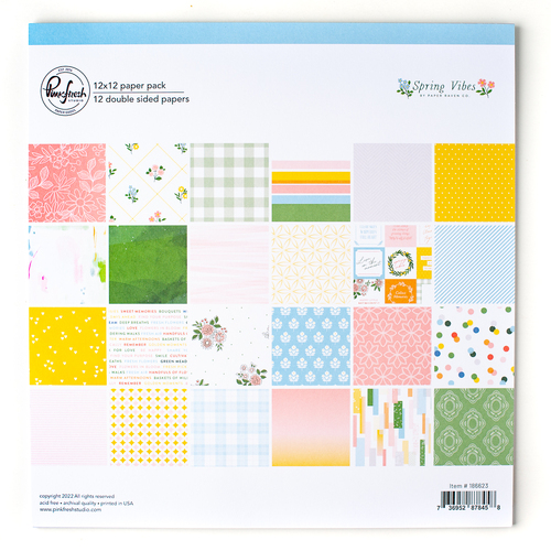 PinkFresh Studio Spring Vibes 12" Paper Pack