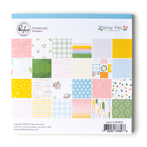 PinkFresh Studio Spring Vibes 6" Paper Pack