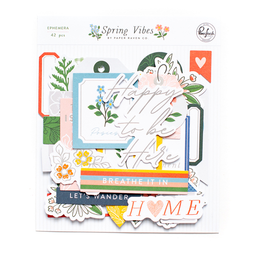 PinkFresh Studio Spring Vibes Ephemera Pack