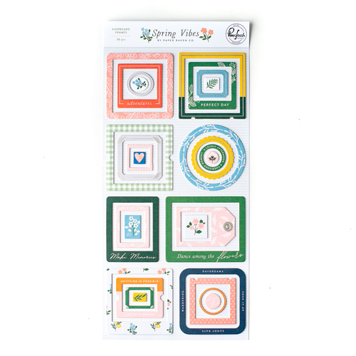 PinkFresh Studio Spring Vibes Chipboard Frames