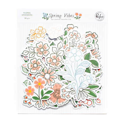 PinkFresh Studio Spring Vibes Floral Ephemera