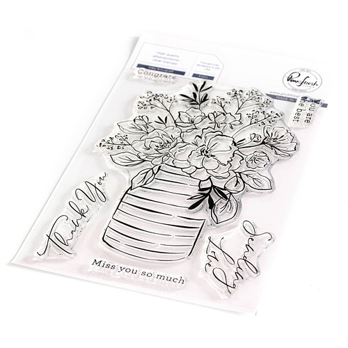 PinkFresh Studio Inky Bouquet Stamp