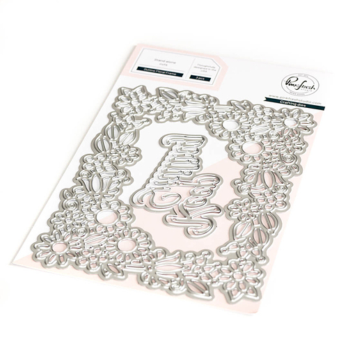 PinkFresh Studio Floral Outline Frame Die