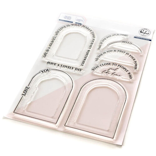 PinkFresh Studio Around the Shape - Arches Stamp