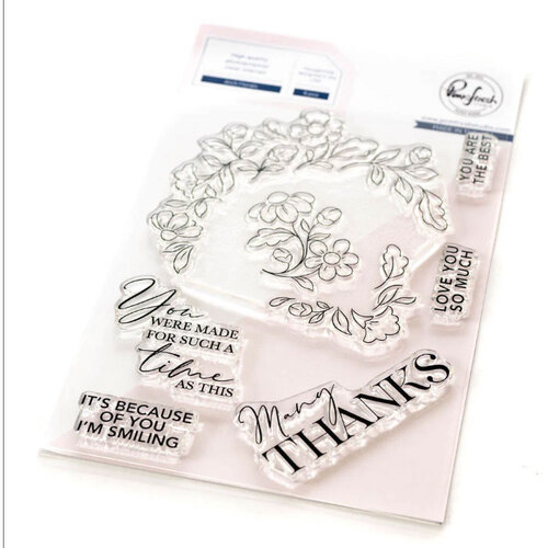 PinkFresh Studio Arch Florals Stamp