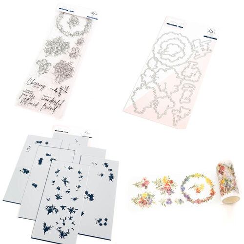 PinkFresh Studio Rainbow Daisies Bundle