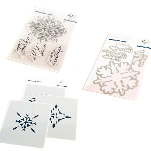 PinkFresh Studio Folk Snowflake Bundle