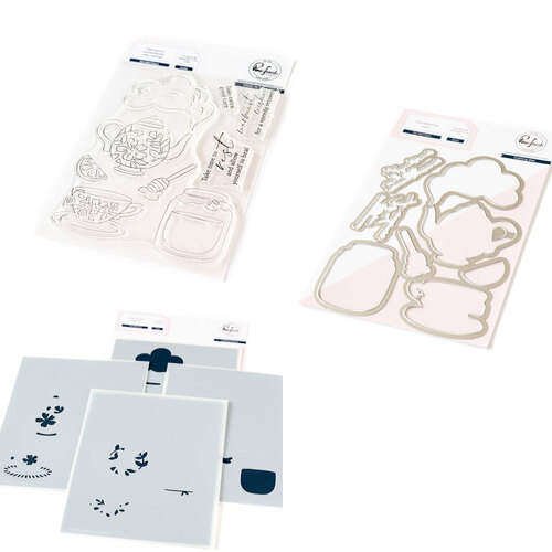 PinkFresh Studio Get Well Soon Stamp, Die & Stencil Bundle