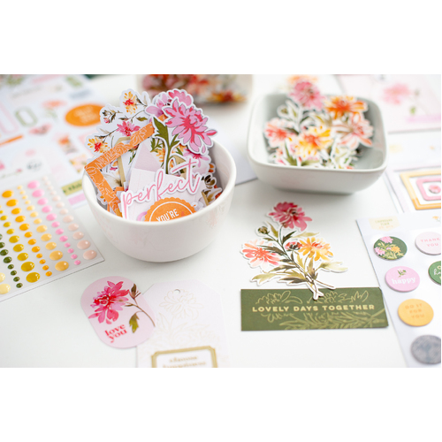 PinkFresh Studio Chrysanthemum Embellishments Bundle