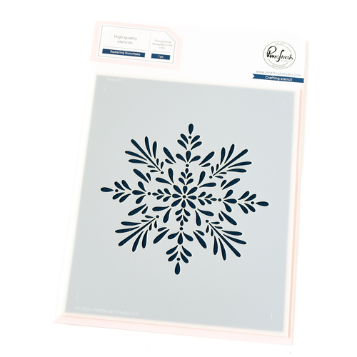 PinkFresh Studio Radiating Snowflake Stencil