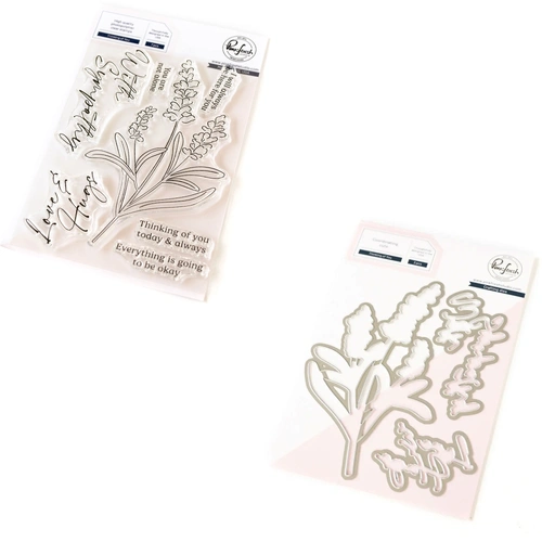 PinkFresh Studio Thinking Of You Stamp & Die Bundle
