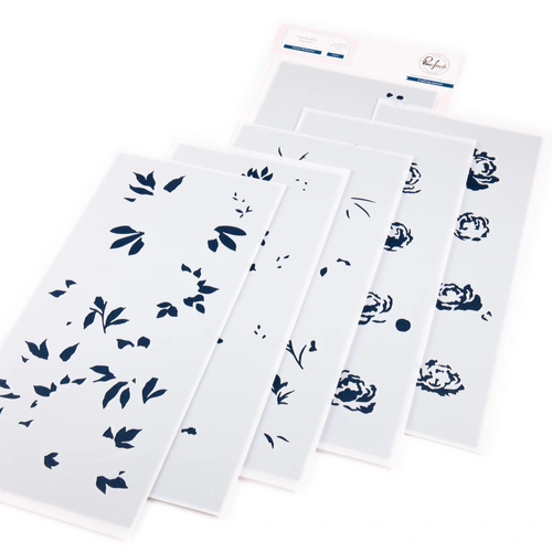 PinkFresh Studio Peony Perfection Stencil