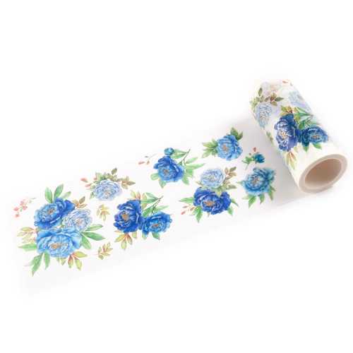 PinkFresh Studio Peony Perfection: Blue Washi