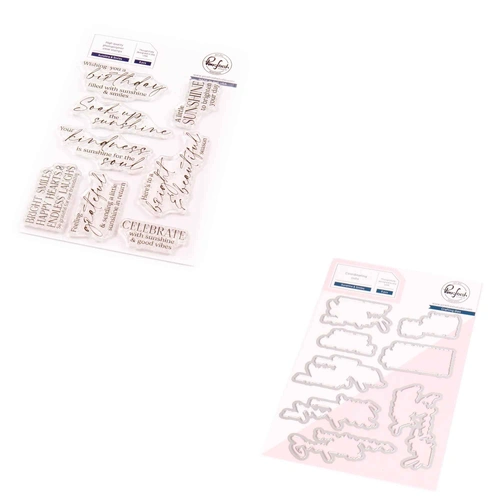 PinkFresh Studio Sunshine & Smiles Stamp & Die Bundle