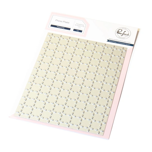 PinkFresh Studio Petal Grid Press Plate