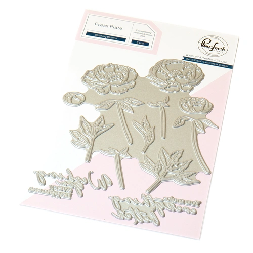 PinkFresh Studio Blushing Blooms Press Plate