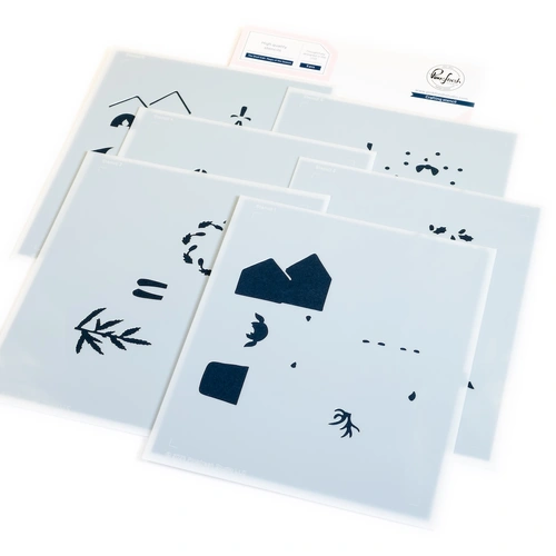 PinkFresh Studio The Shelf Edit: Magic Of The Season Stencil