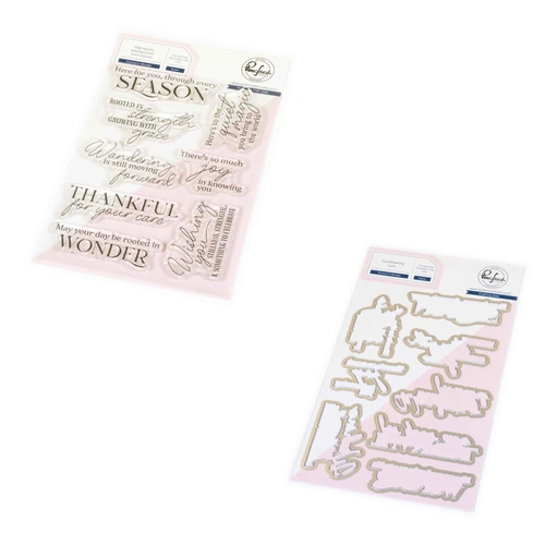PinkFresh Studio Rooted In Wonder Stamp & Die Bundle