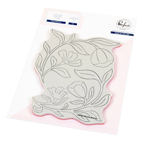 PinkFresh Studio Moonlit Blooms Cling Stamp