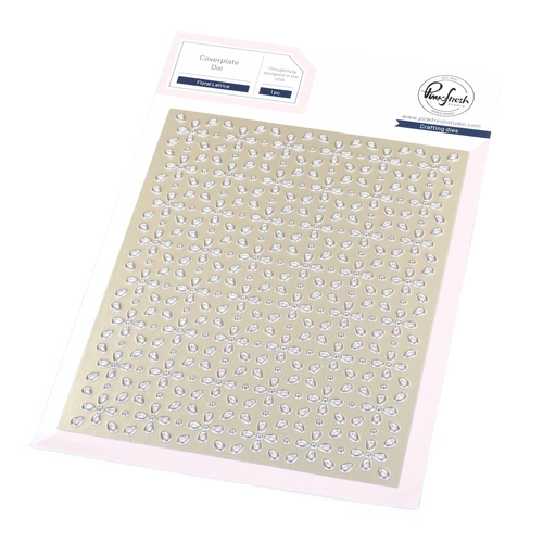 PinkFresh Studio Floral Lattice Coverplate Die