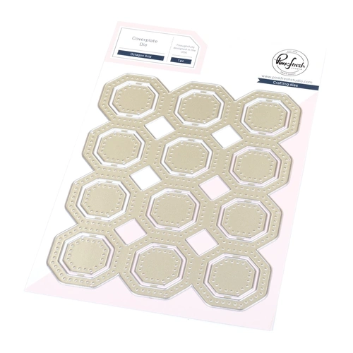 PinkFresh Studio Octagon Grid Coverplate Die