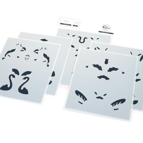 PinkFresh Studio Swan Reverie Stencil