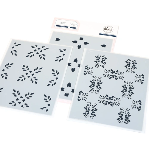 PinkFresh Studio Petal Mosaic Stencil