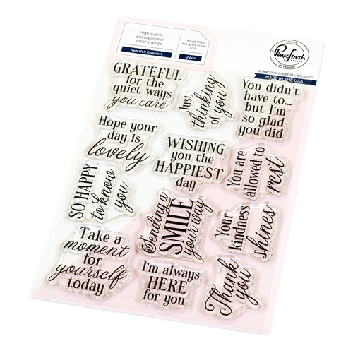 PinkFresh Studio Heartfelt Chapters Stamp