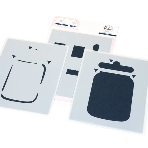 PinkFresh Studio Jar Of Wishes Stencil