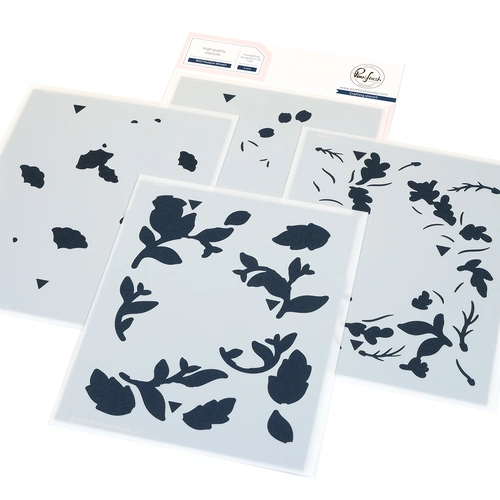 PinkFresh Studio Wild Meadow Wreath Stencil