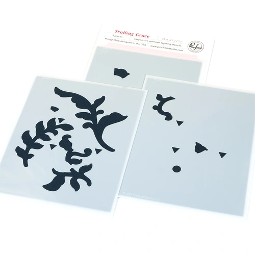 PinkFresh Studio Trailing Grace Stencil